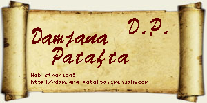 Damjana Patafta vizit kartica